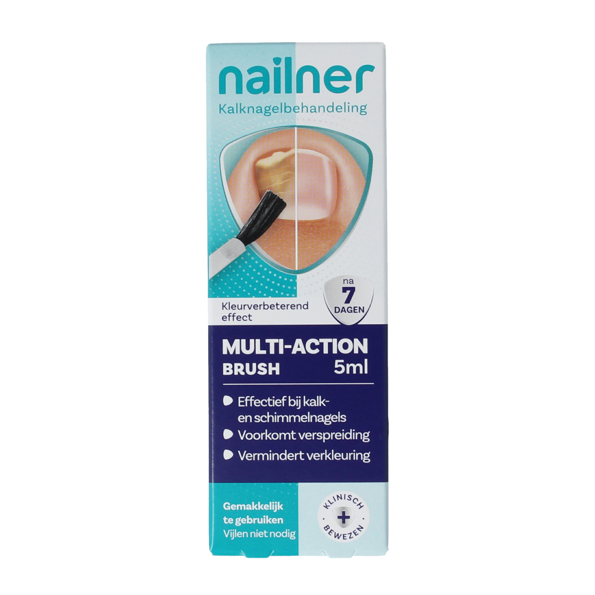 Nailner 2-in-1 brush 5.00 Milliliter