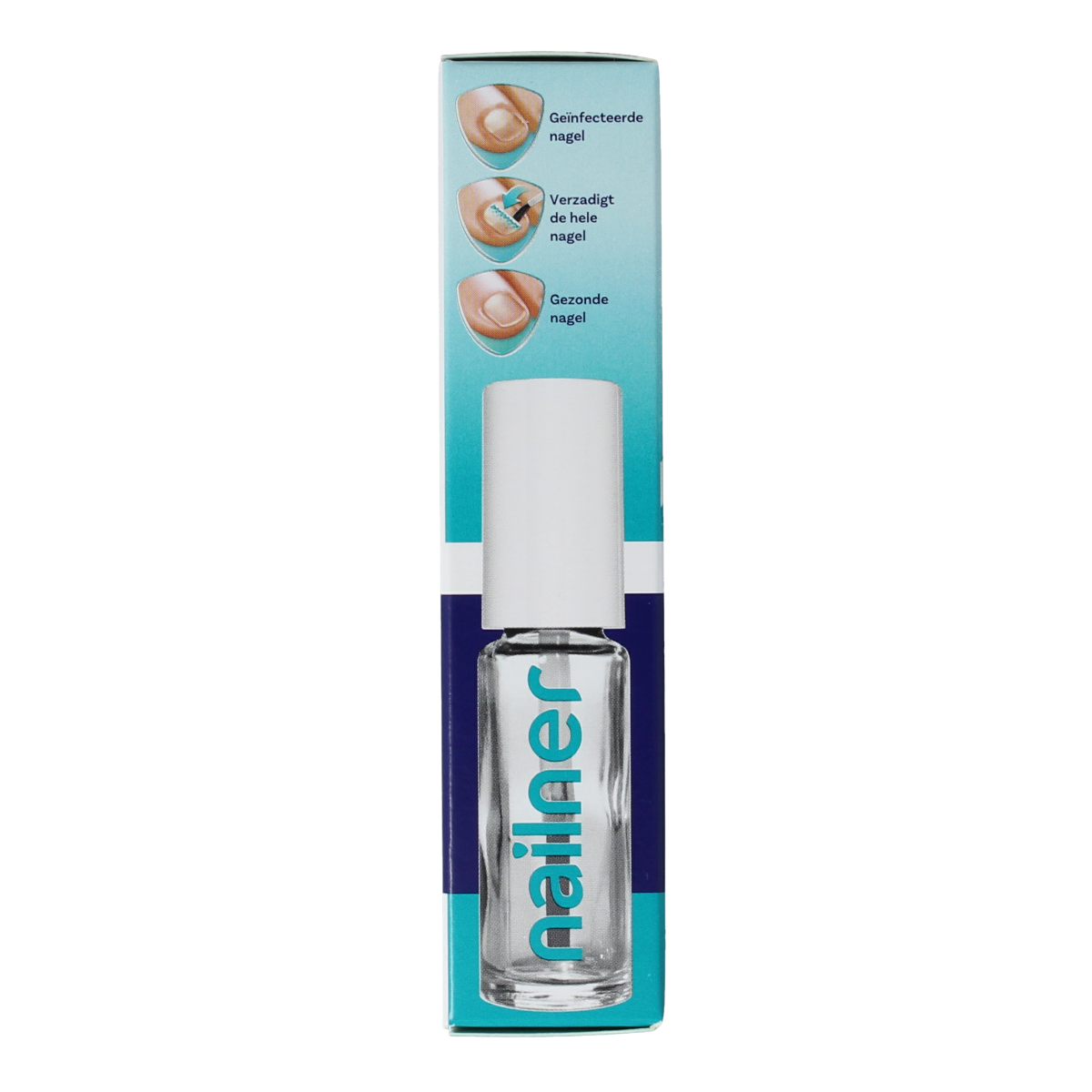 Nailner 2-in-1 brush 5.00 Milliliter