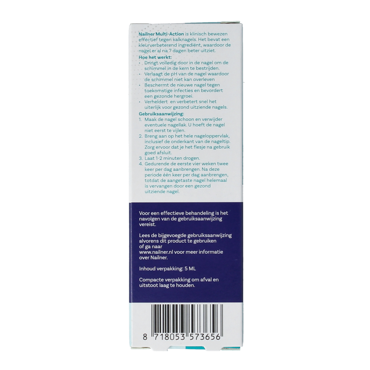 Nailner 2-in-1 brush 5.00 Milliliter