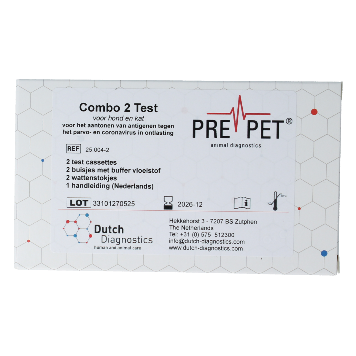 Testjezelf.nu Parvo corona test kat/hond 2.00 Stuks