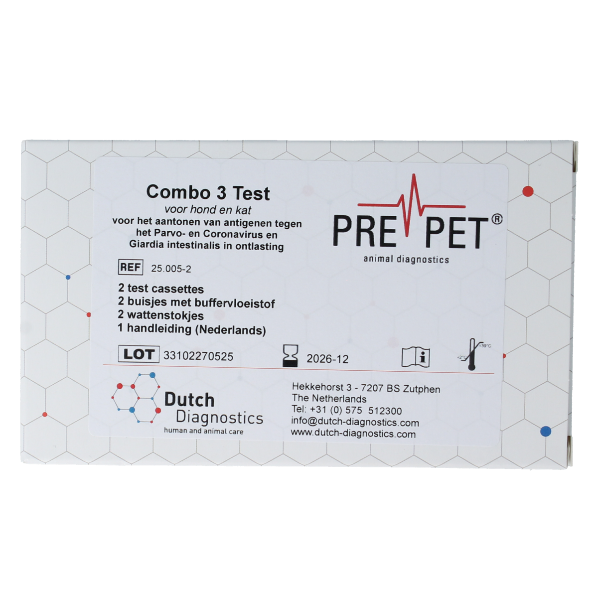 Testjezelf.nu Parvo corona giardia test kat/hond 2.00 Stuks
