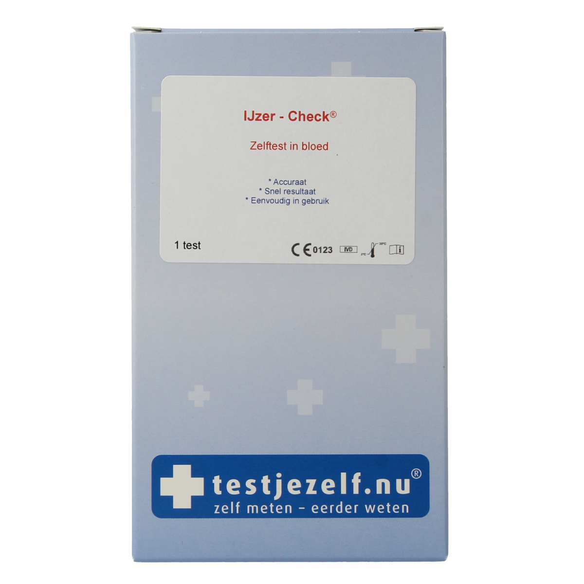 Testjezelf.nu IJzer check zelftest 1.00 Stuks