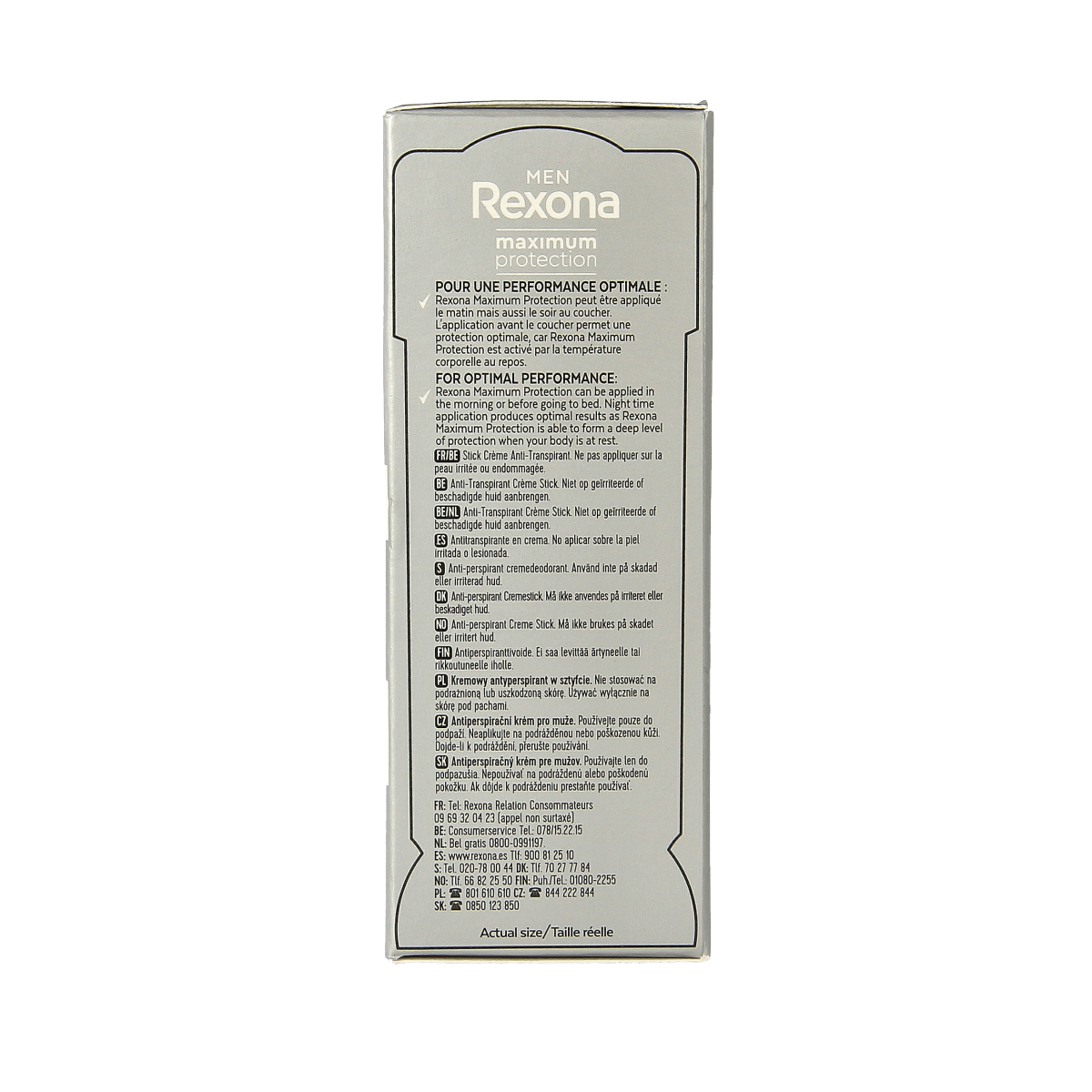 Rexona Deodorant stick men max protect clean scent 45.00 Milliliter