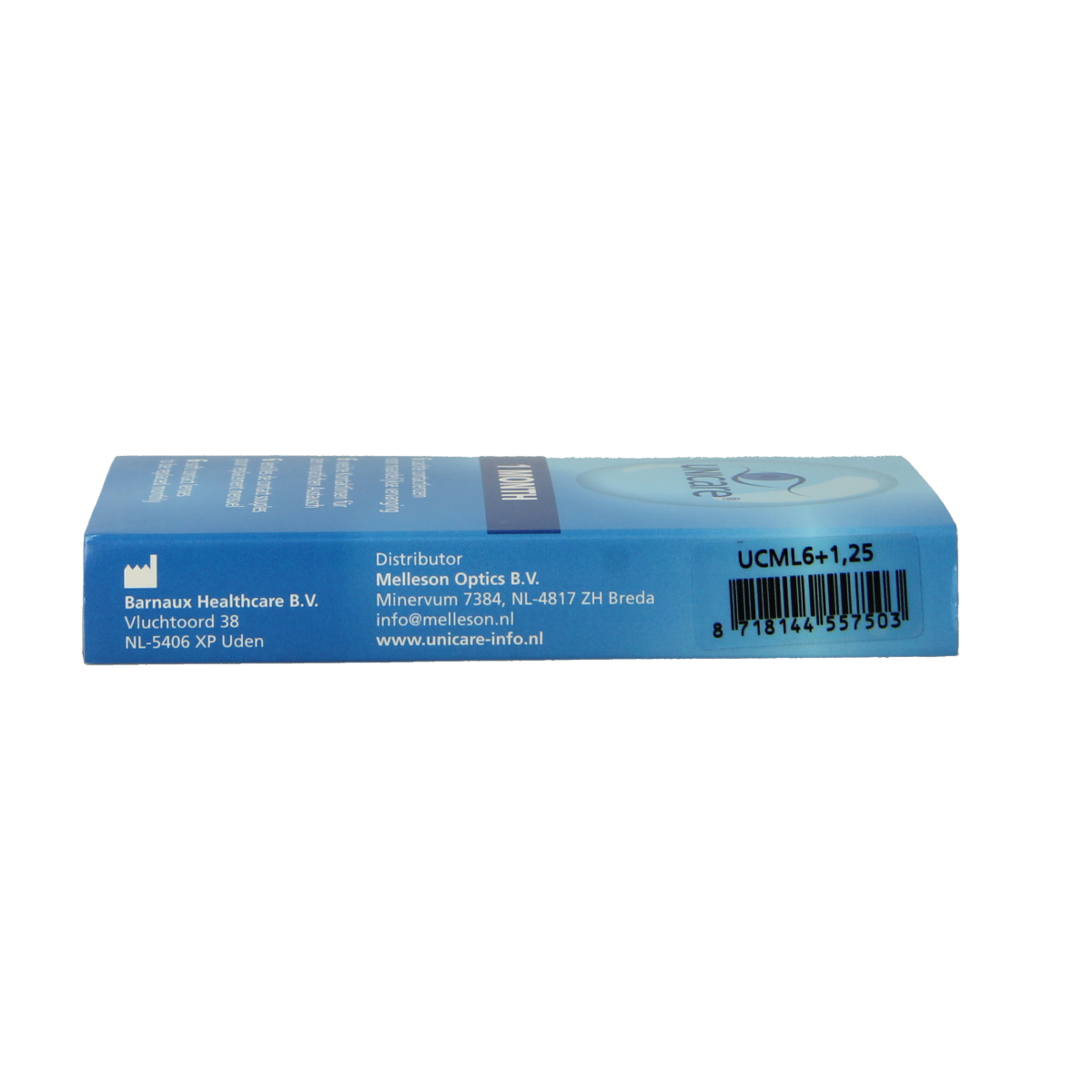 Unicare Maandlenzen +1.25 6.00 Stuks