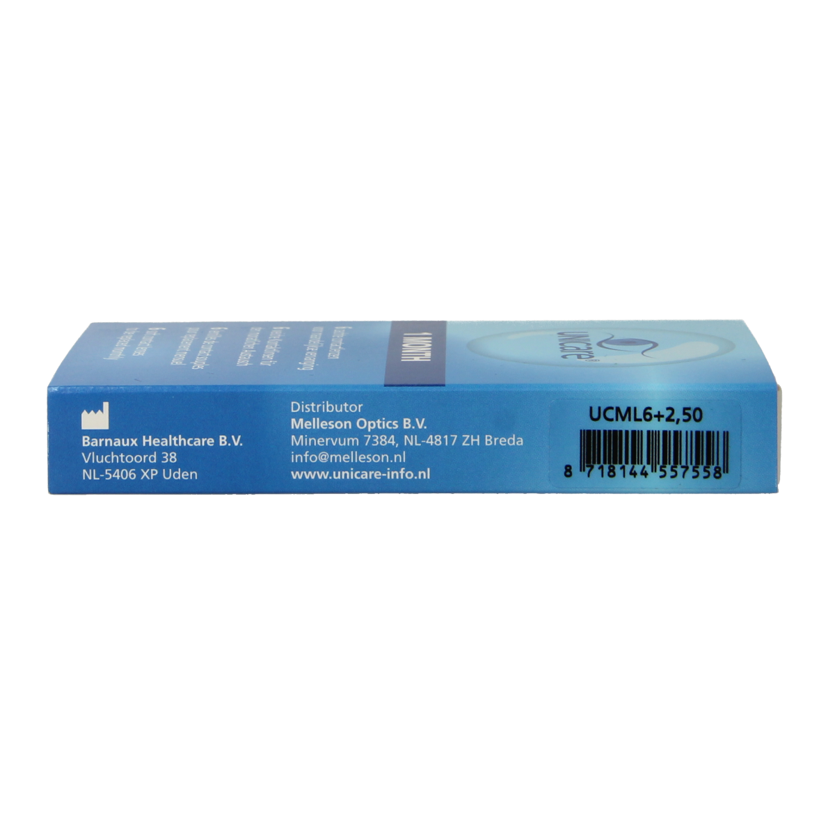 Unicare Maandlenzen +2.50 6.00 Stuks