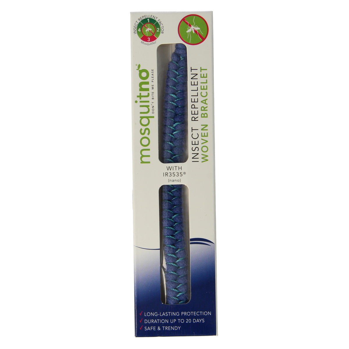 Mosquitno Insect repellent bracelet woven 1.00 Stuks