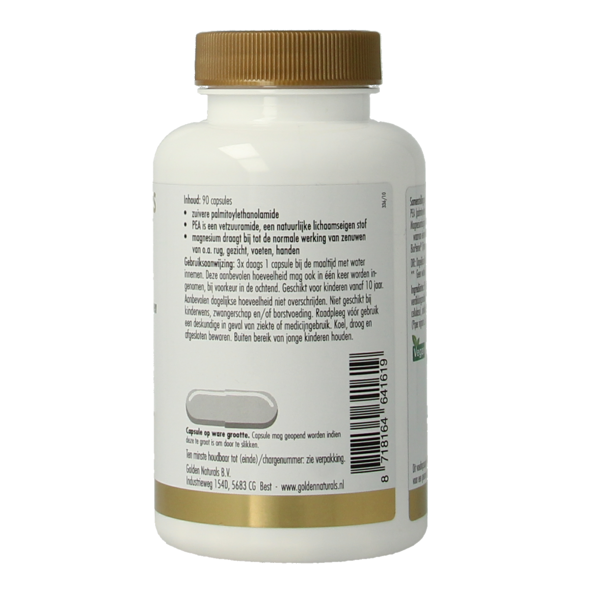 Golden Naturals Pea 400mg 90.00 Vegetarische capsules