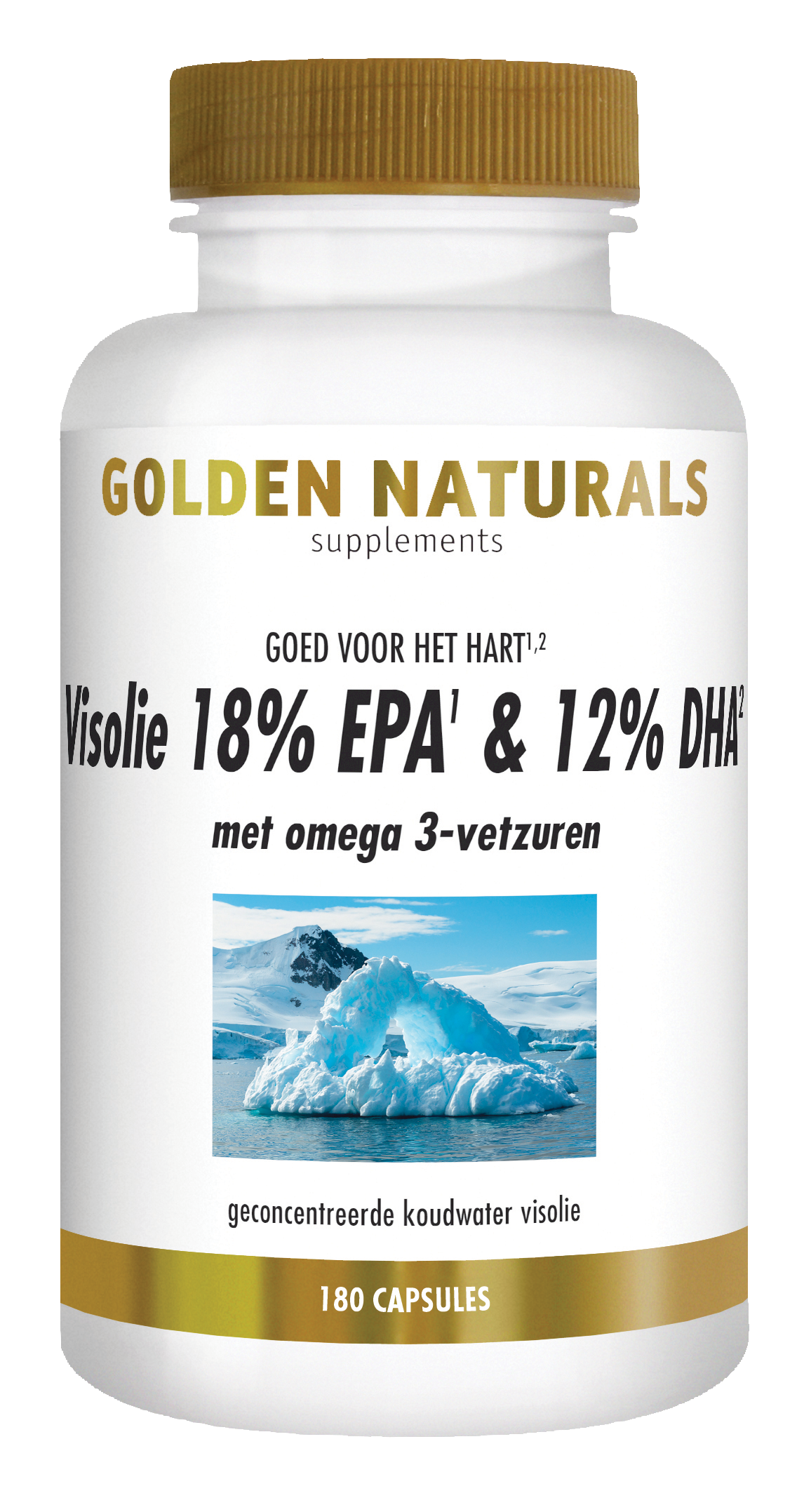 Golden Naturals Visolie 18% EPA 12% DHA 180.00 Softgels