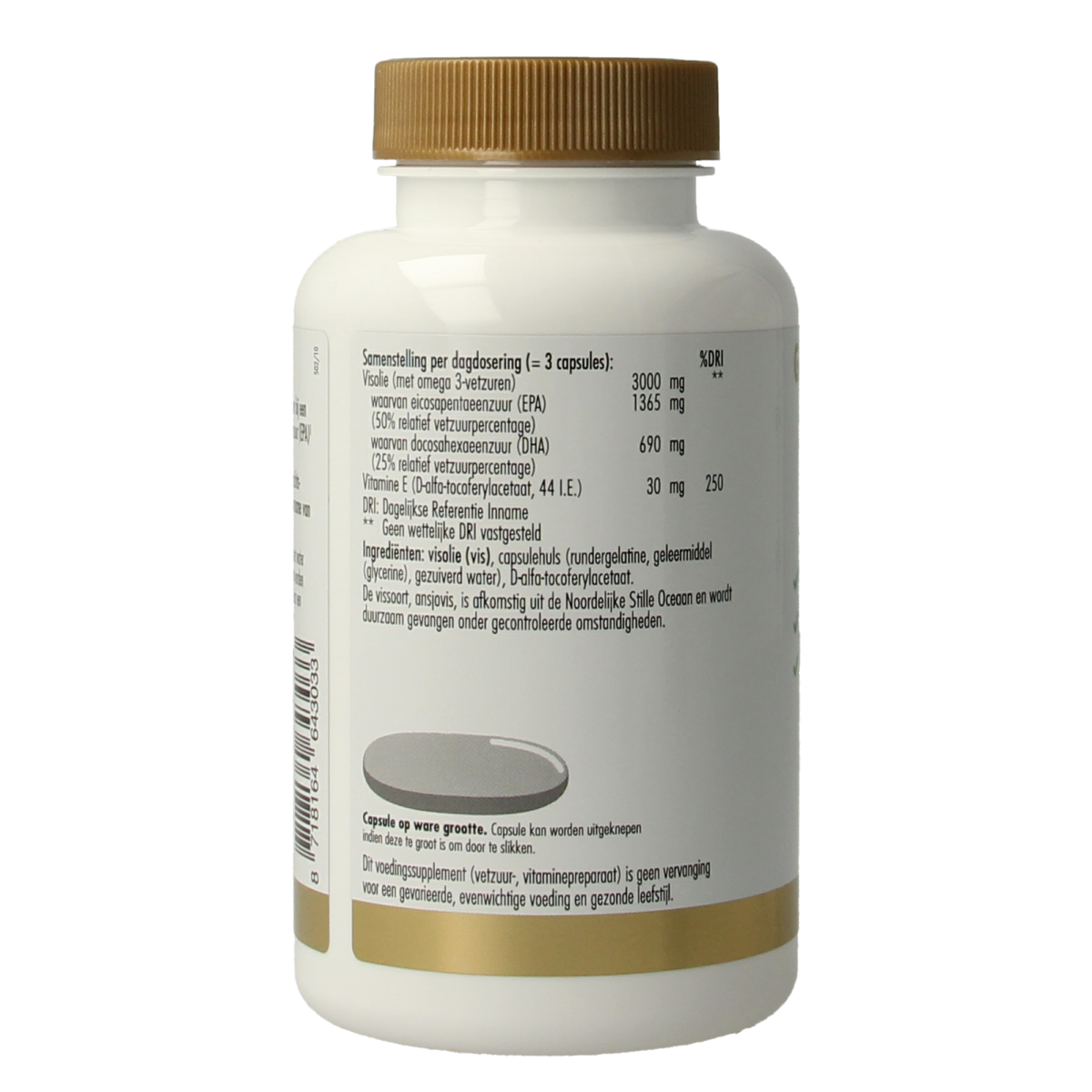 Golden Naturals Visolie gold 50% EPA en 25% DHA 60.00 Softgels