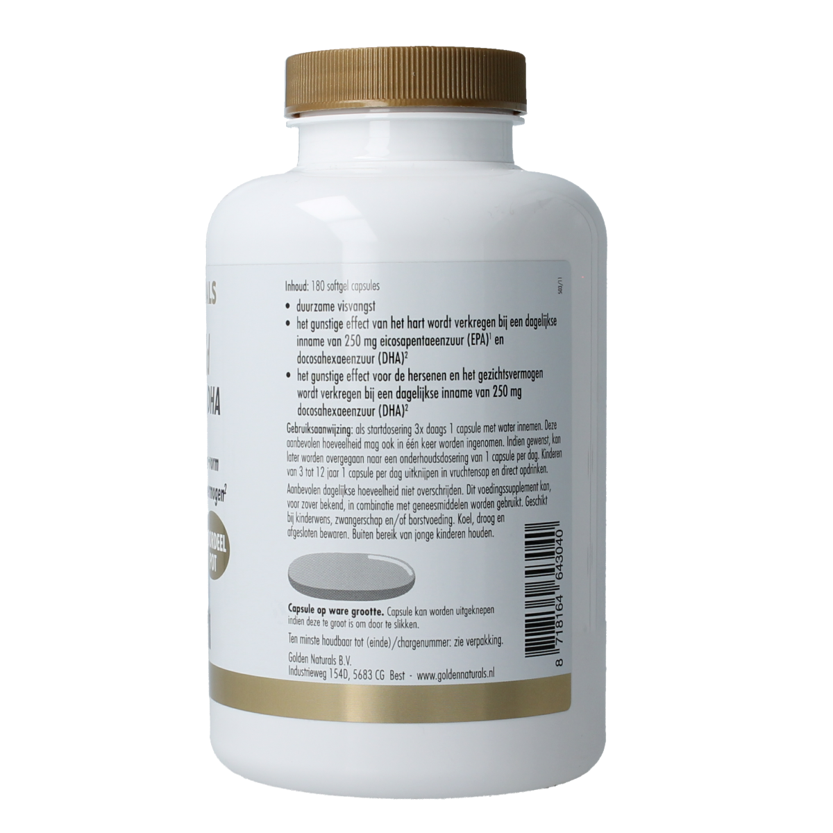Golden Naturals Visolie gold 50%EPA & 25%DHA 180.00 Softgels