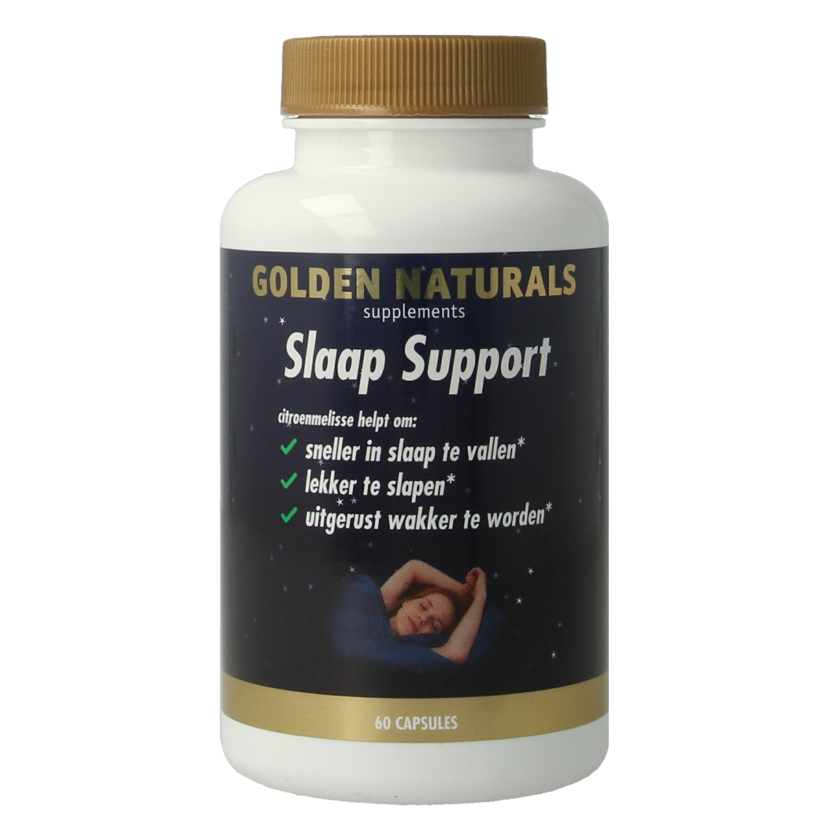 Golden Naturals Slaap support 60.00 Vegetarische capsules
