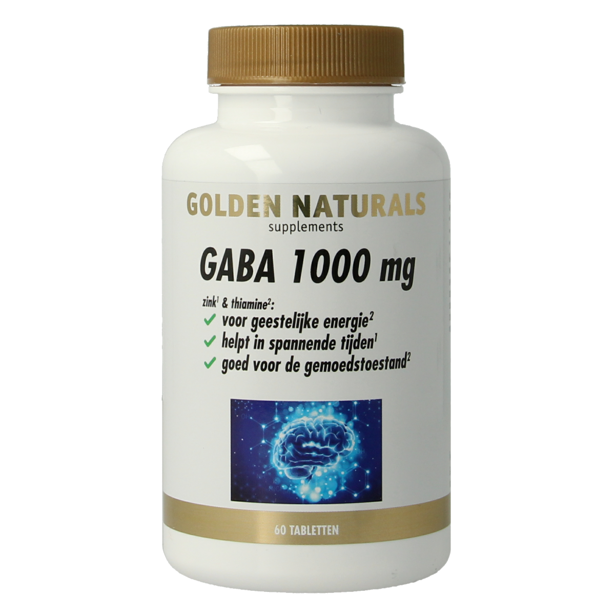 Golden Naturals Gaba 1000mg 60.00 Tabletten