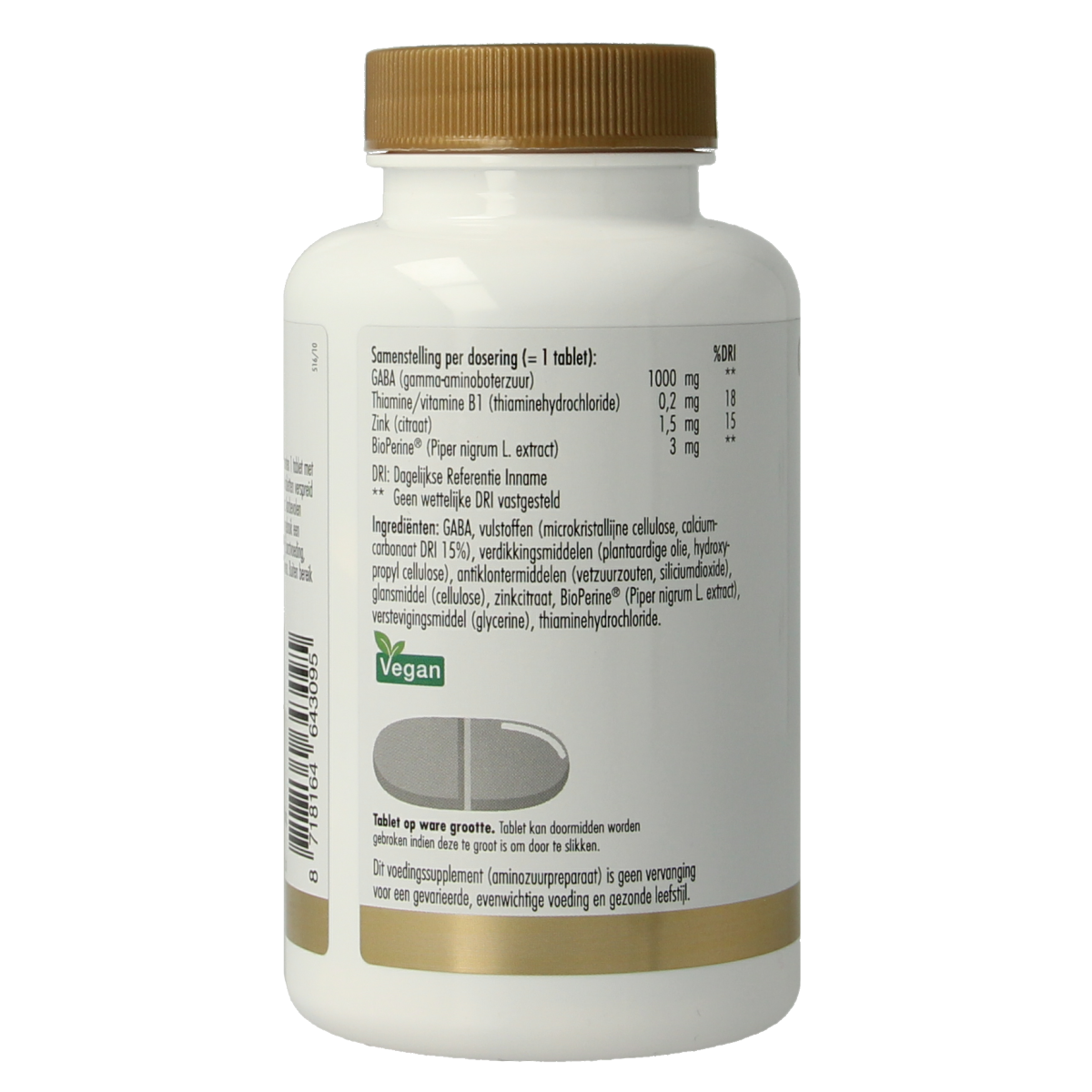 Golden Naturals Gaba 1000mg 60.00 Tabletten
