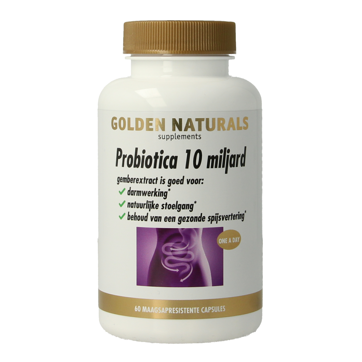 Golden Naturals Probiotica 10 miljard 60.00 Vegetarische capsules