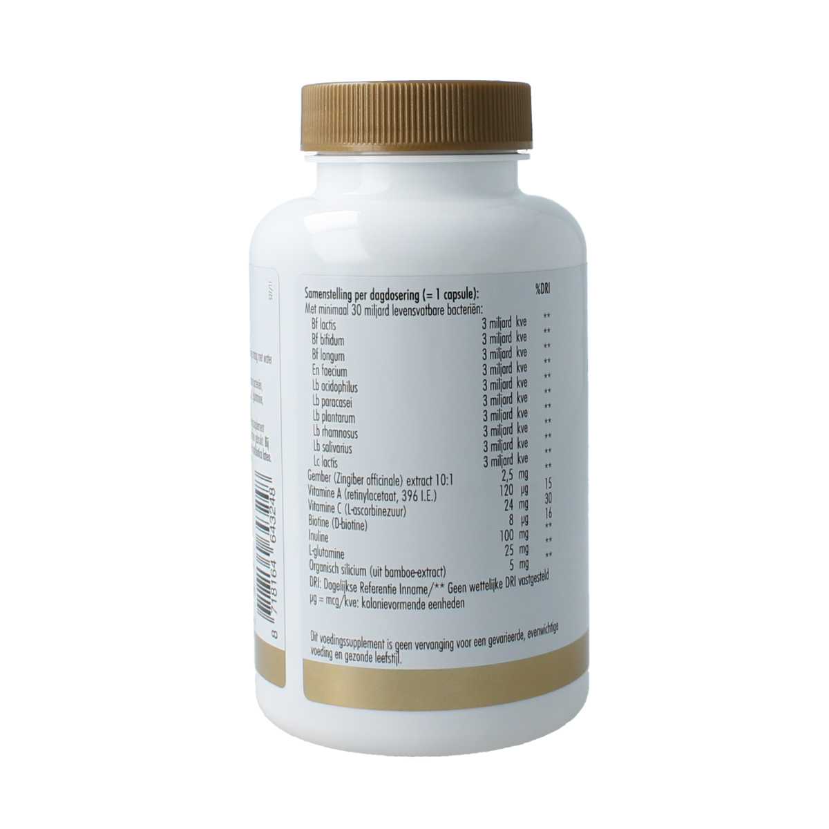 Golden Naturals Microbiotica 30 miljard 60.00 Vegetarische capsules