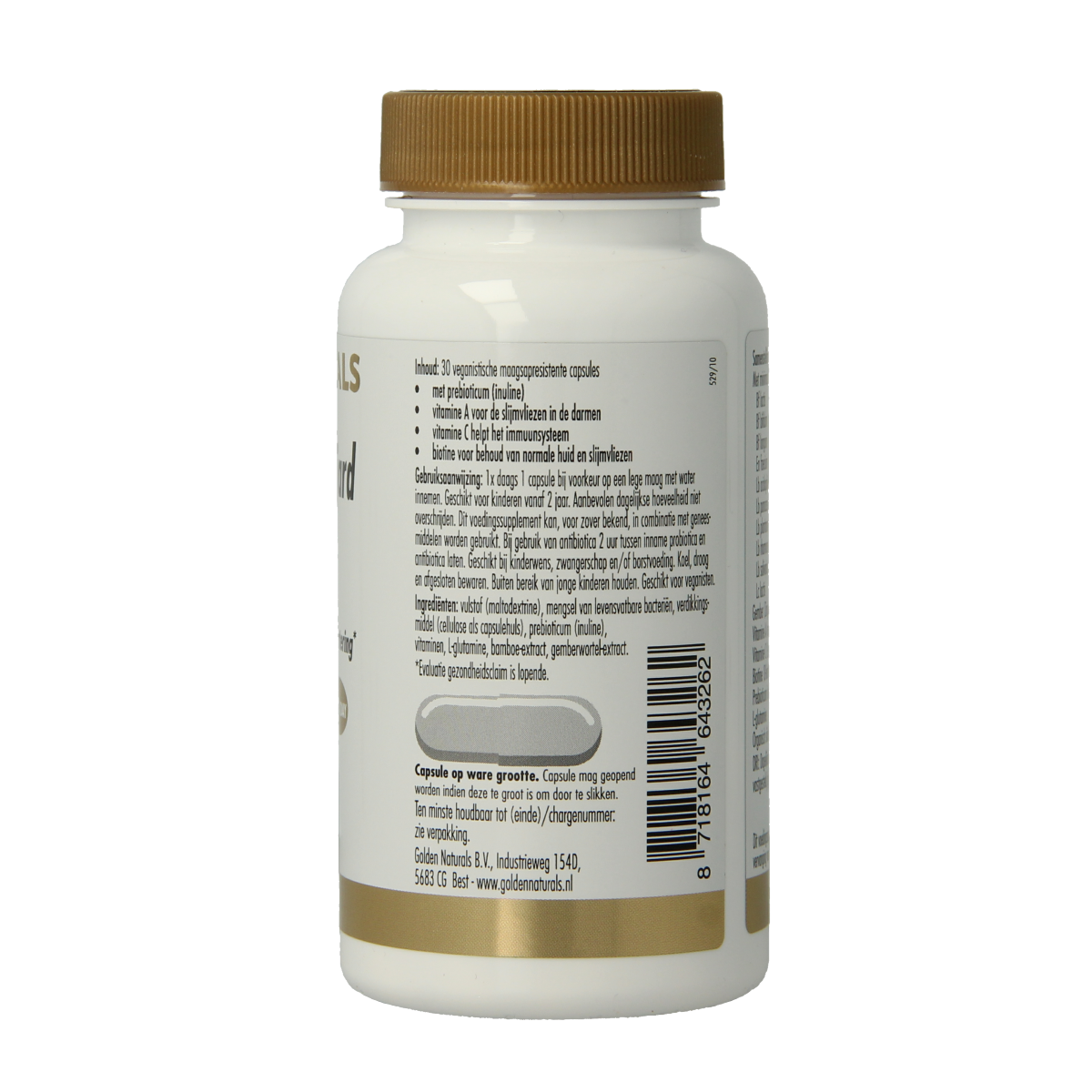 Golden Naturals Probiotica 50 miljard 30.00 Vegetarische capsules