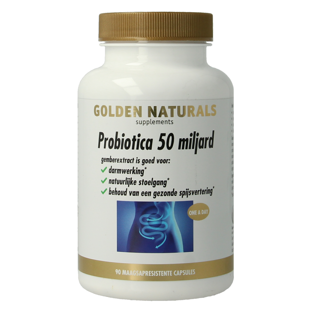 Golden Naturals Probiotica 50 miljard 90.00 Vegetarische capsules