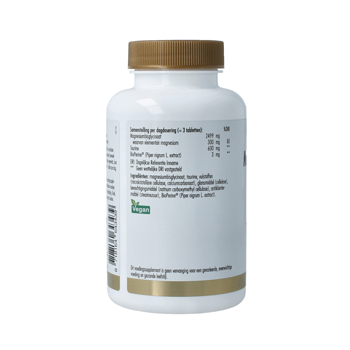 Golden Naturals Magnesium bisglycinaat 300mg 90.00 Tabletten