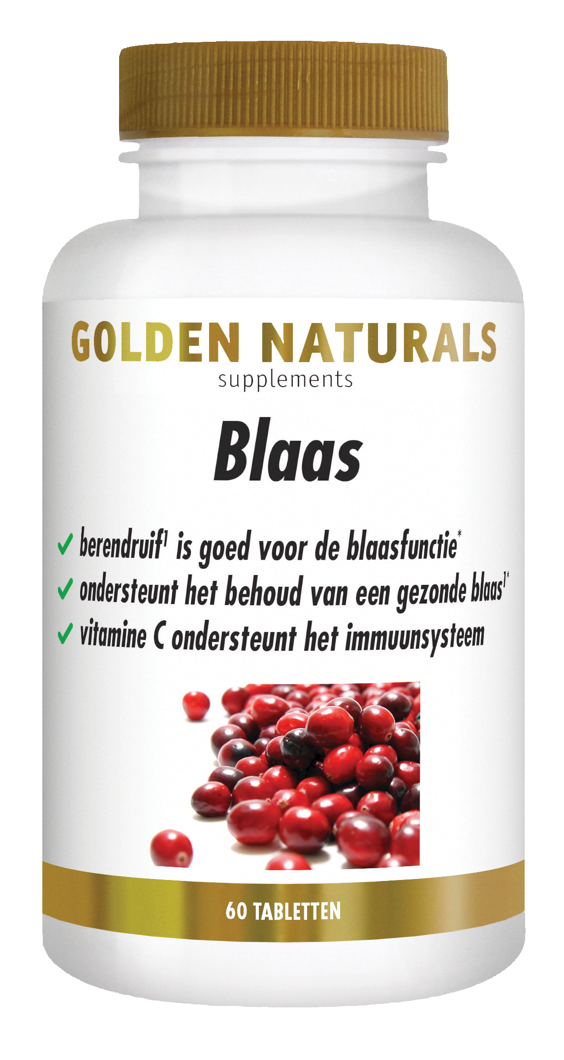 Golden Naturals Blaas 60.00 Tabletten
