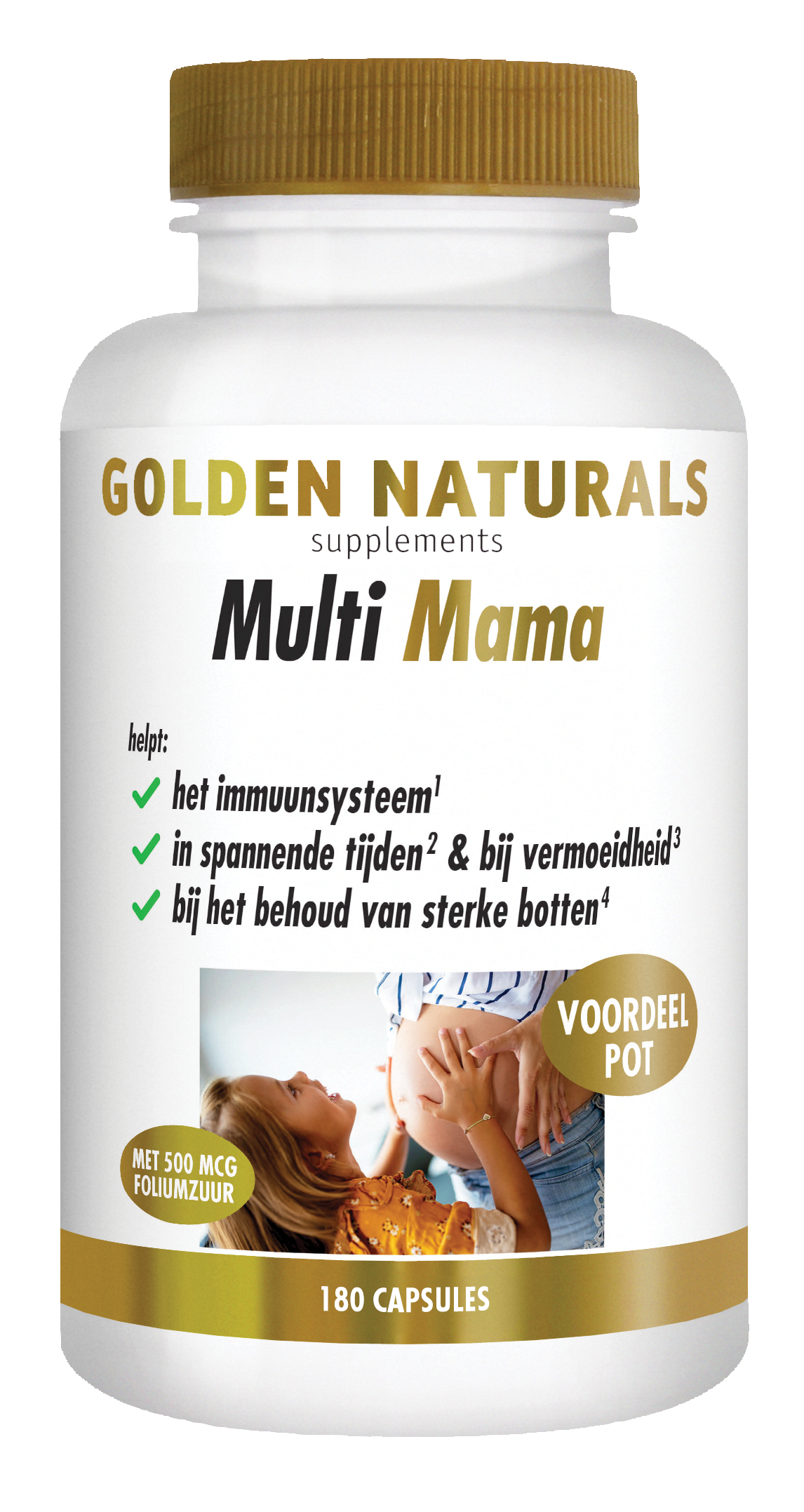 Golden Naturals Multi mama 180.00 Vegetarische capsules
