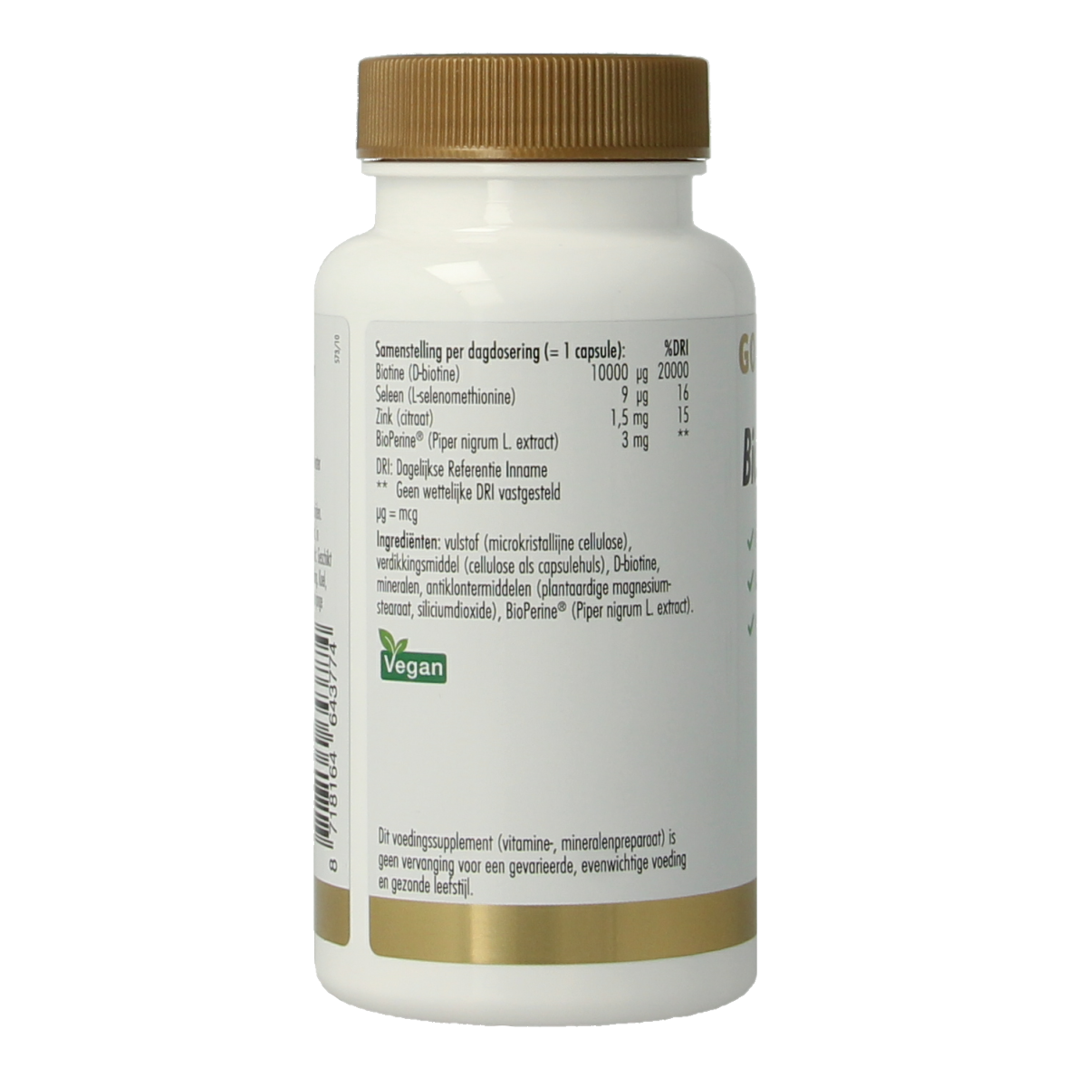 Golden Naturals Biotine 10.000mcg 90.00 Capsules