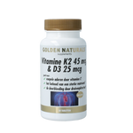 Golden Naturals Vitamine K2 45mcg & D3 25mcg 60.00 Tabletten