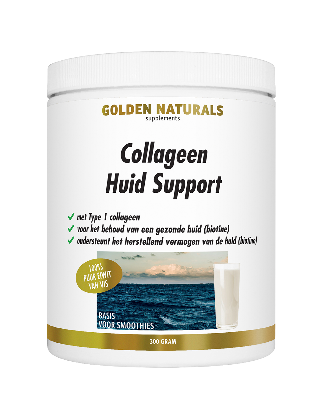 Golden Naturals Collageen huid support vis  300.00 Gram