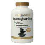 Golden Naturals Magnesium bisglycinaat 250mg 180.00 Vegetarische capsules