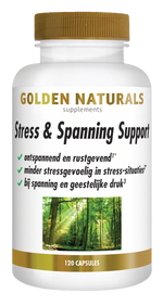 Golden Naturals Stress & spanning support 120.00 Vegetarische capsules