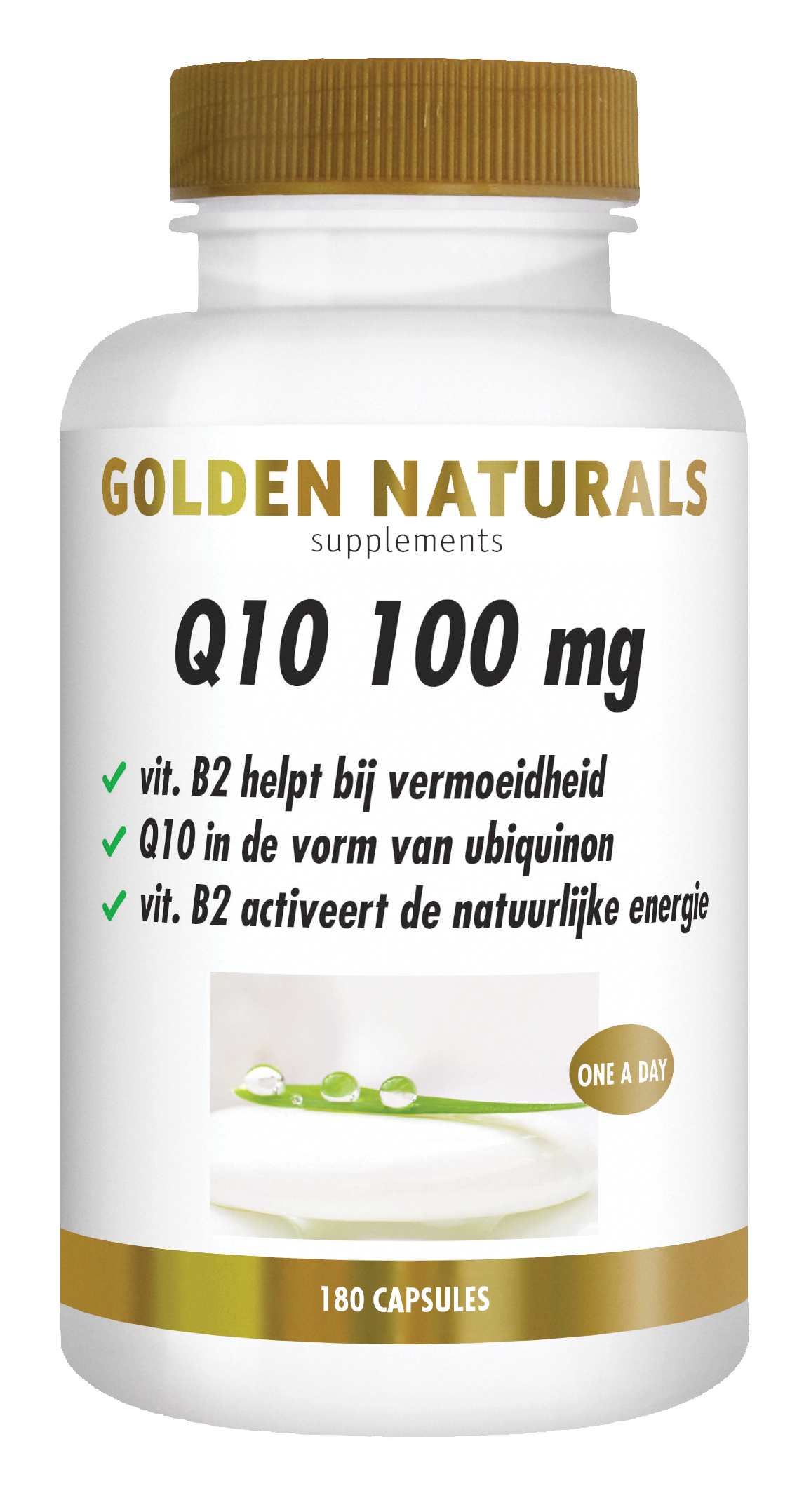 Golden Naturals Q10 100mg 180.00 Vegetarische capsules