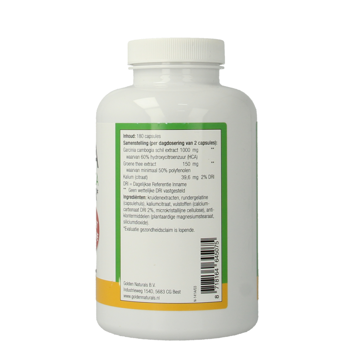 Natusor Garcinia cambogia 60% HCA vetverbrander 180.00 Capsules