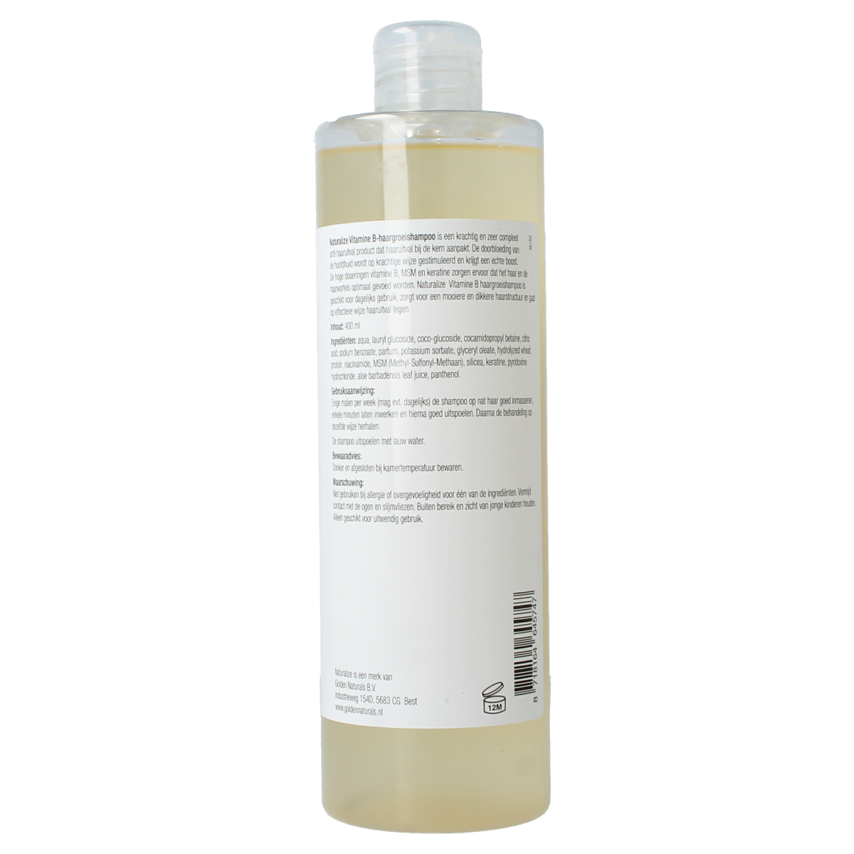 Naturalize Shampoo vitamine B haargroei 400.00 Milliliter