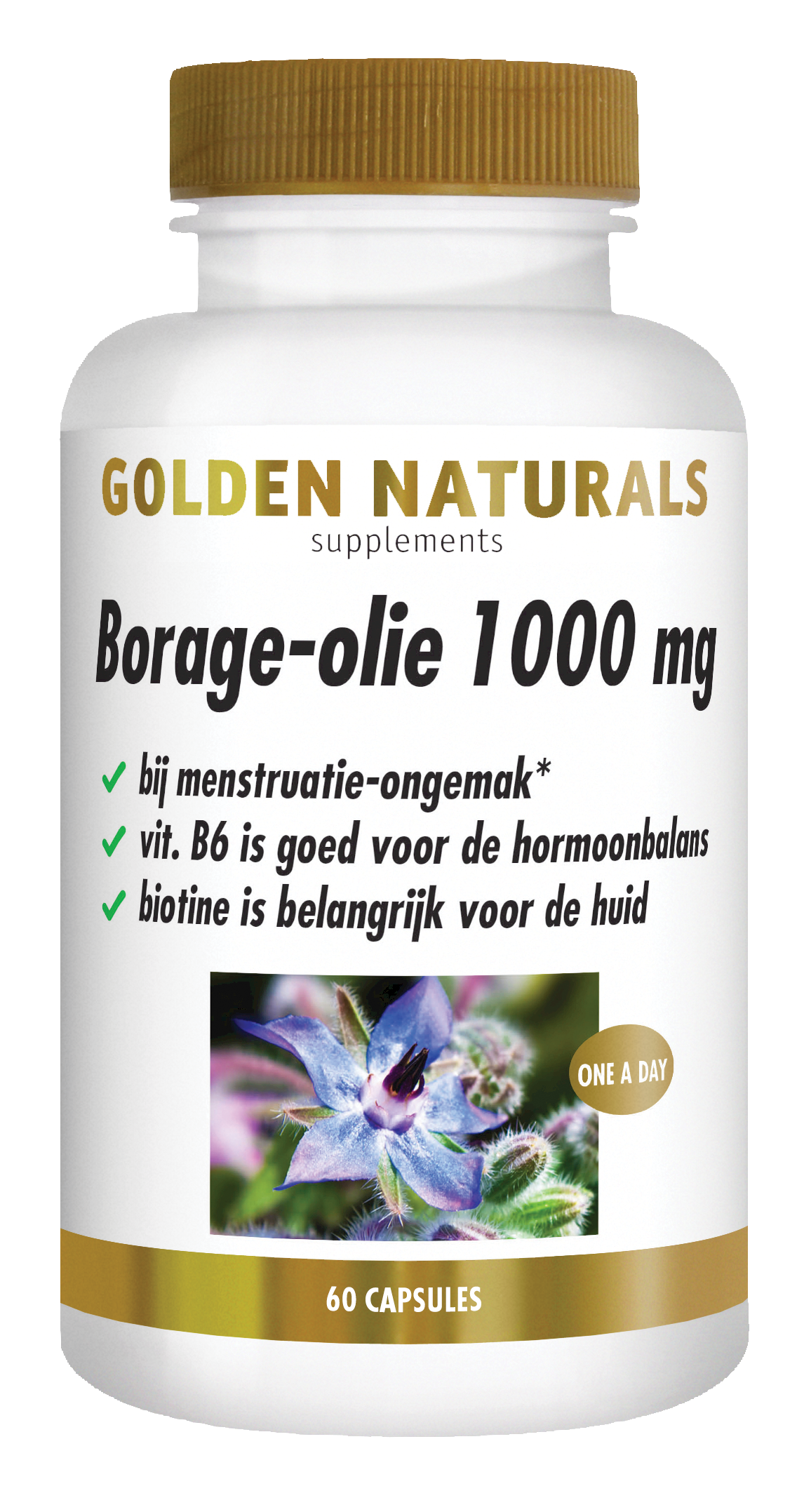 Golden Naturals Borage olie 60.00 Capsules