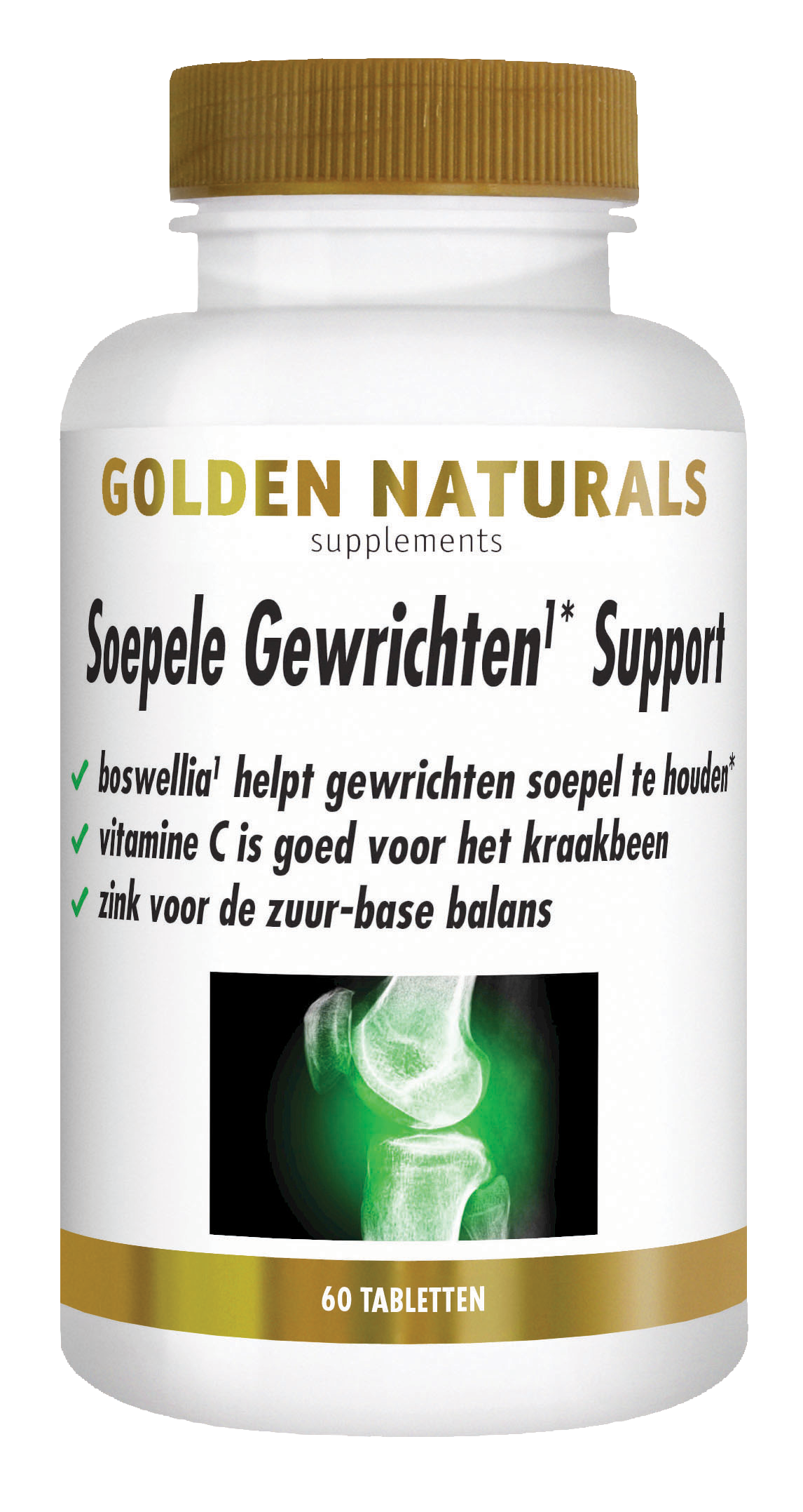 Golden Naturals Soepele gewrichten support 60.00 Tabletten