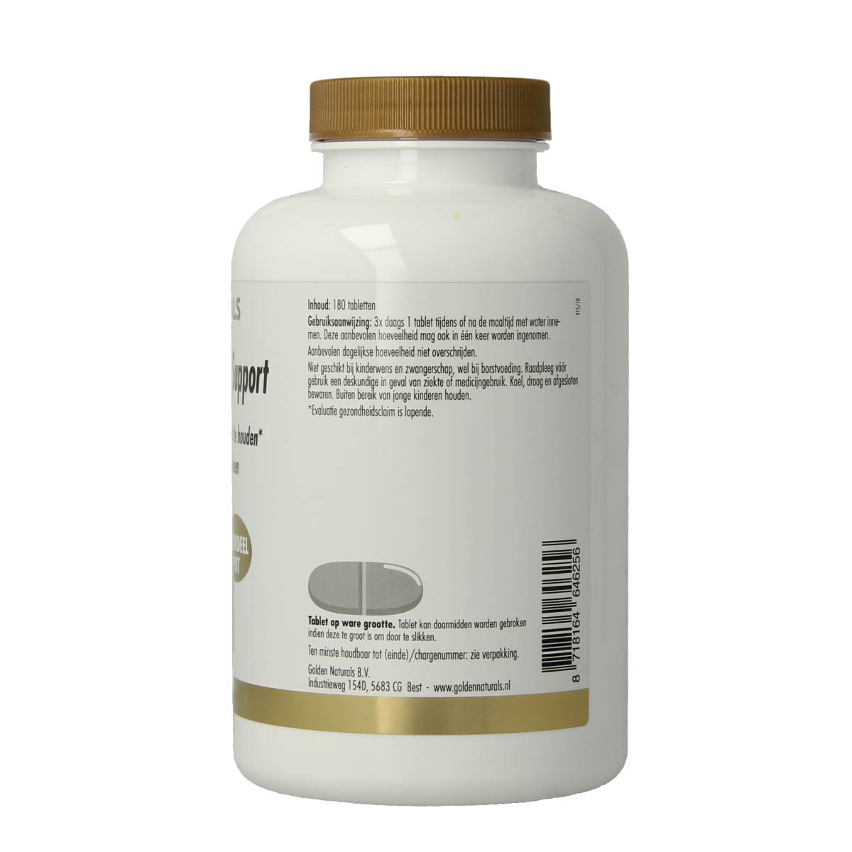 Golden Naturals Soepele gewrichten support 180.00 Tabletten