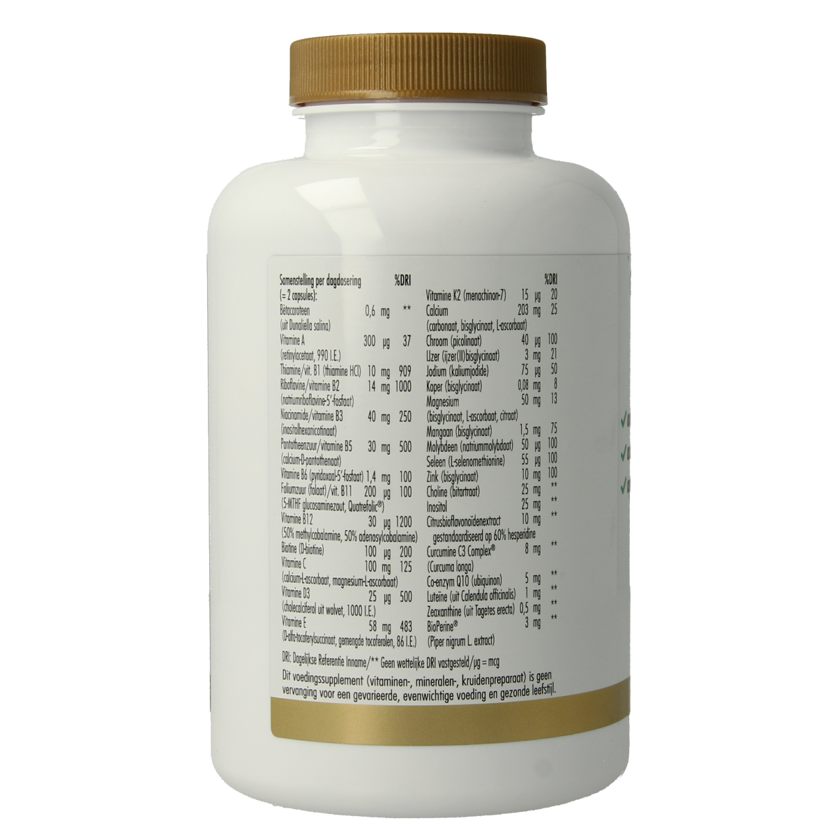 Golden Naturals Multi gold 180.00 Vegetarische capsules