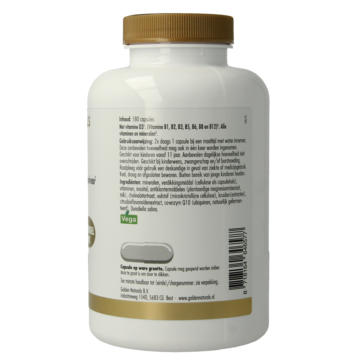 Golden Naturals Multi gold 180.00 Vegetarische capsules