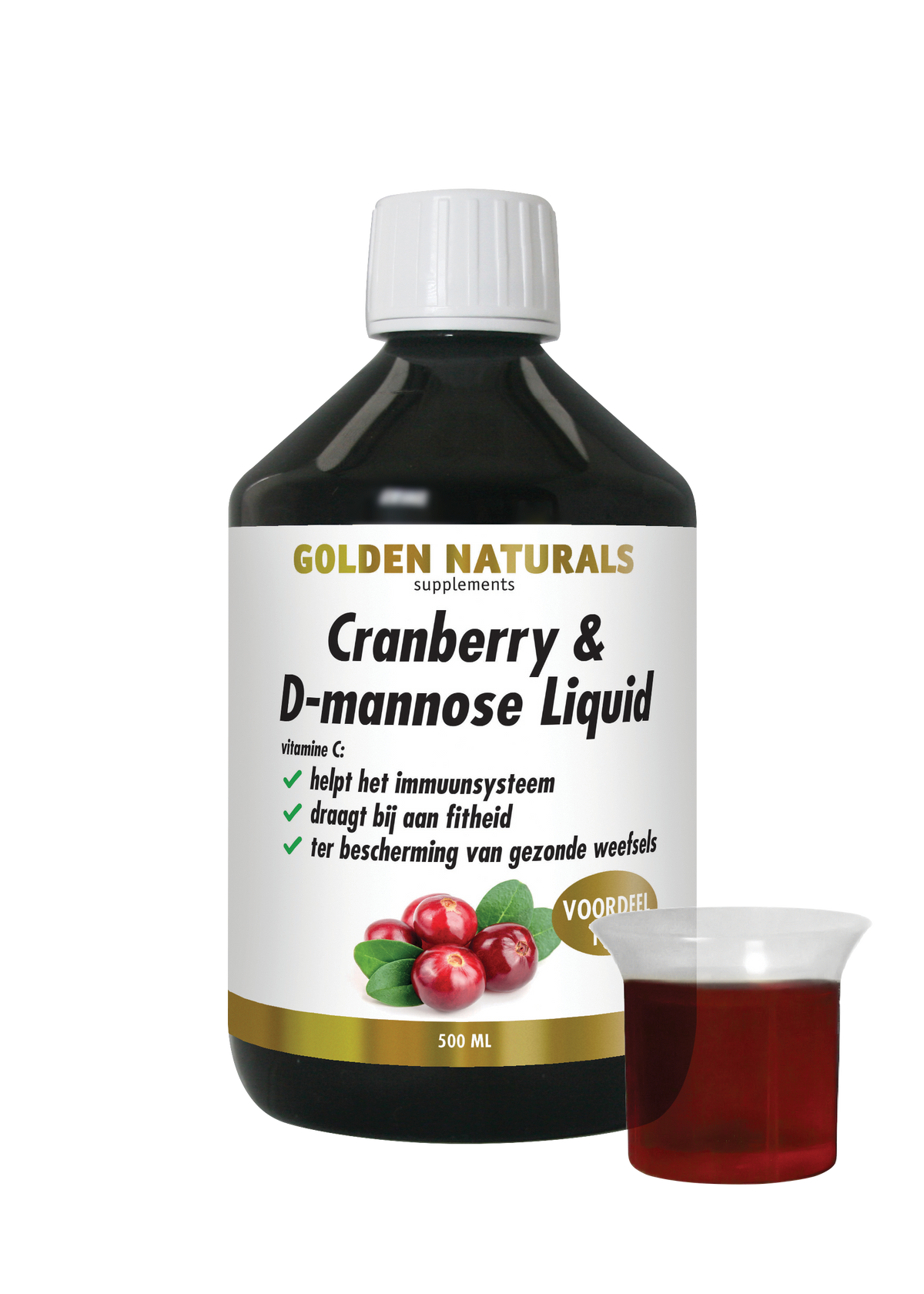 Golden Naturals Cranberry & D-Mannose liquid 500.00 Milliliter