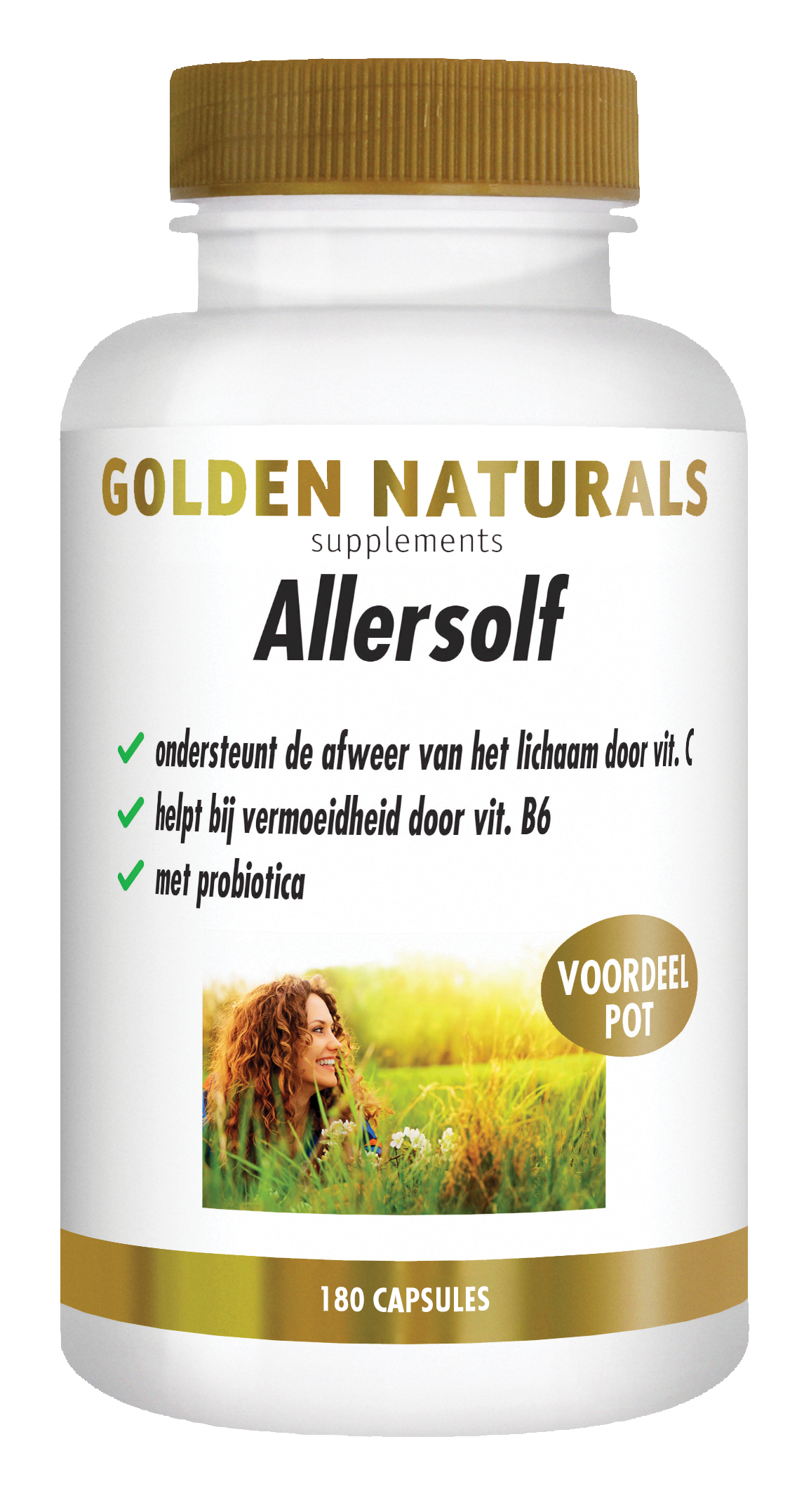 Golden Naturals Allersolf 180.00 Vegetarische capsules