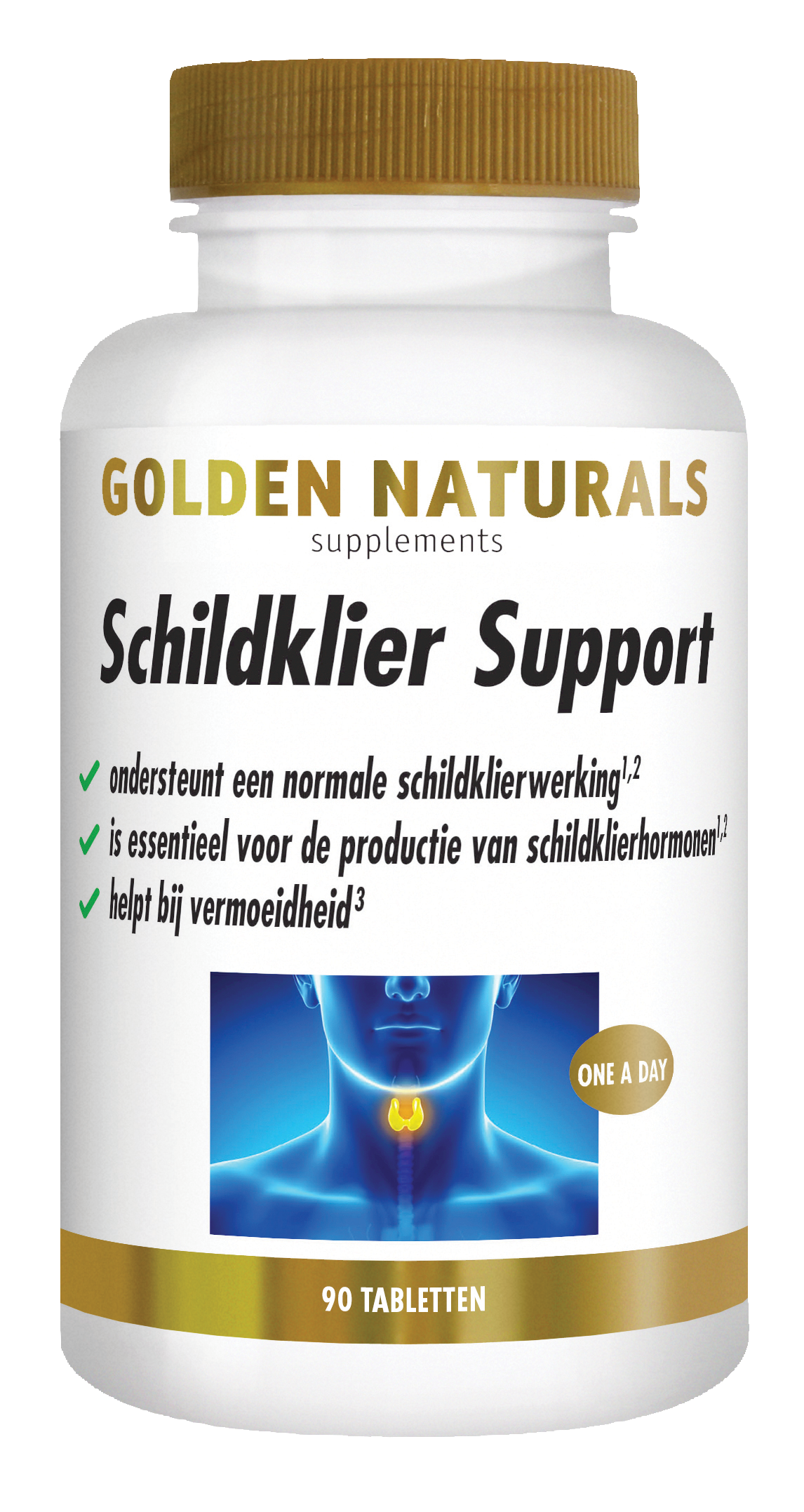 Golden Naturals Schildklier support 90.00 Tabletten