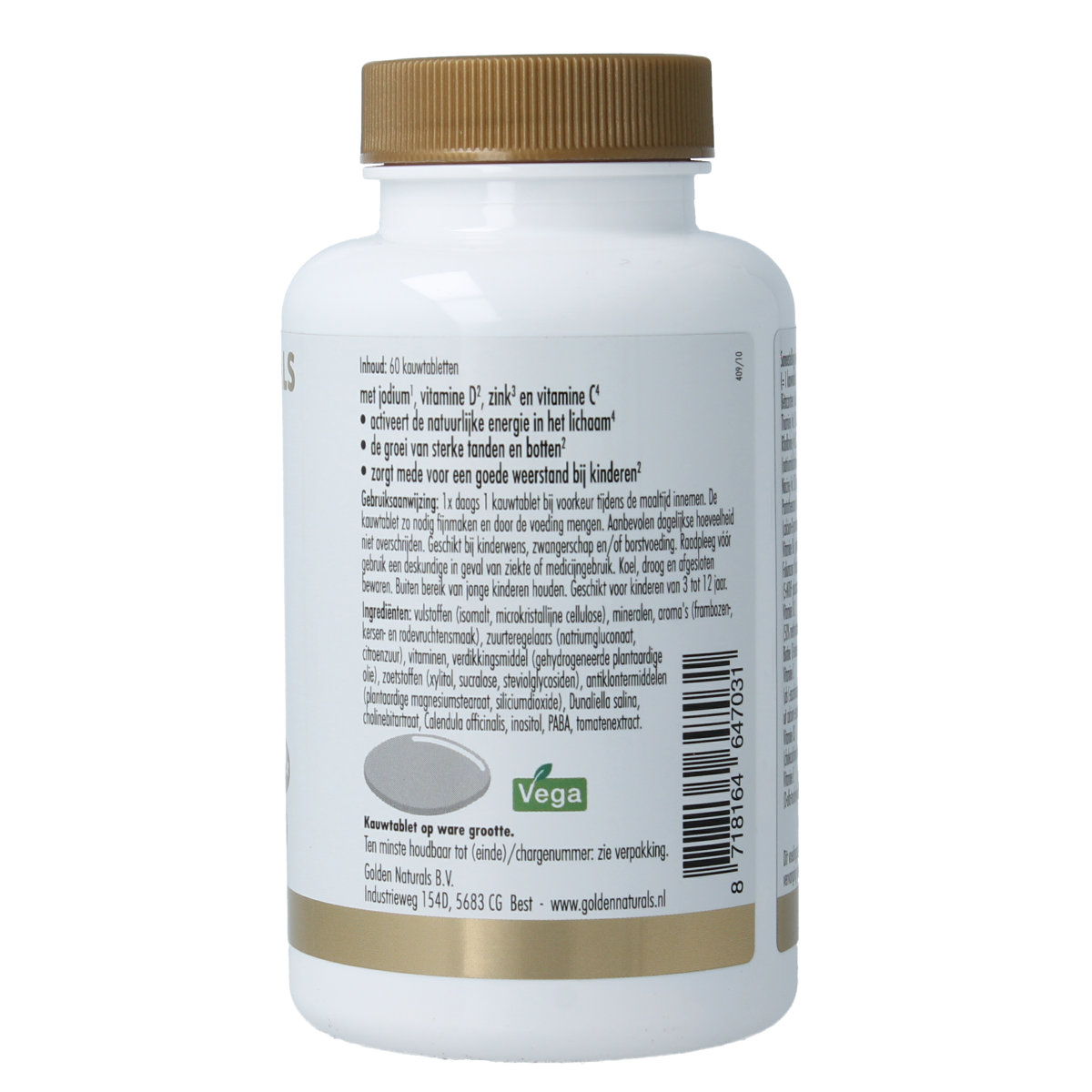 Golden Naturals Multi kids 60.00 Kauwtabletten