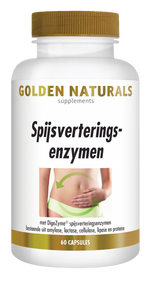 Golden Naturals Spijsverteringsenzymen 60.00 Vegetarische capsules