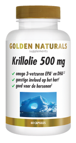 Golden Naturals Krillolie 500mg 60.00 Softgels