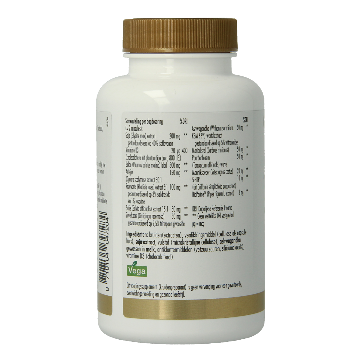 Golden Naturals Overgang support 60.00 Vegetarische capsules