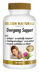 Golden Naturals Overgang support 180.00 Vegetarische capsules