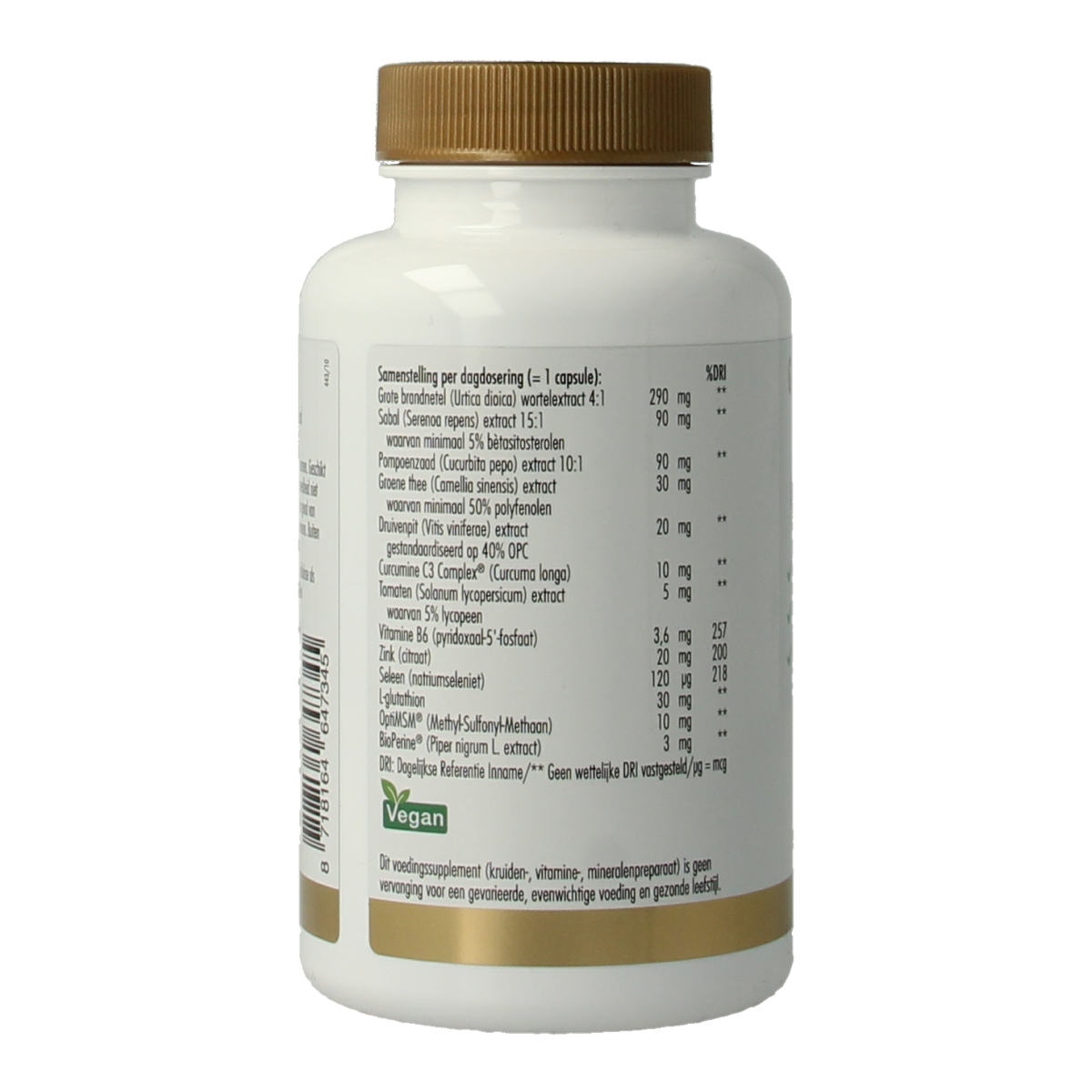 Golden Naturals Prostaat support 60.00 Capsules