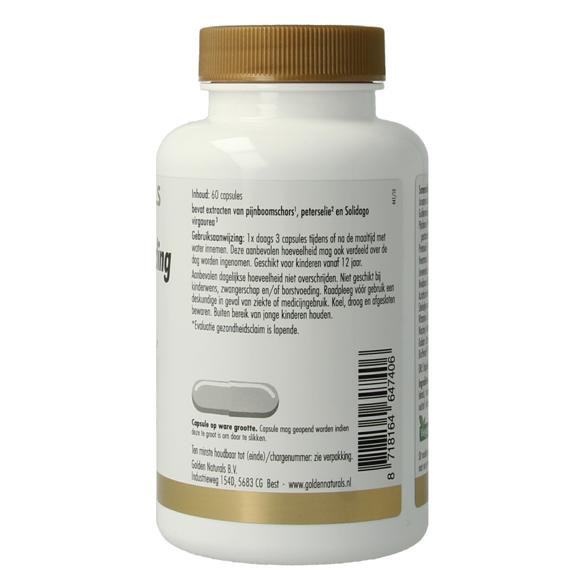 Golden Naturals Vocht & doorbloeding 60.00 Capsules