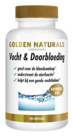 Golden Naturals Vocht & doorbloeding 180.00 Capsules