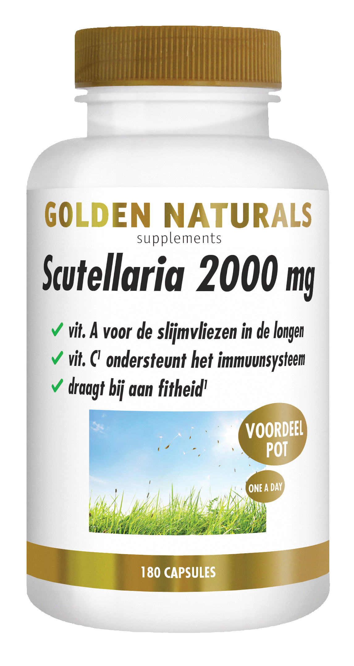 Golden Naturals Scutellaria 2000mg 180.00 Capsules