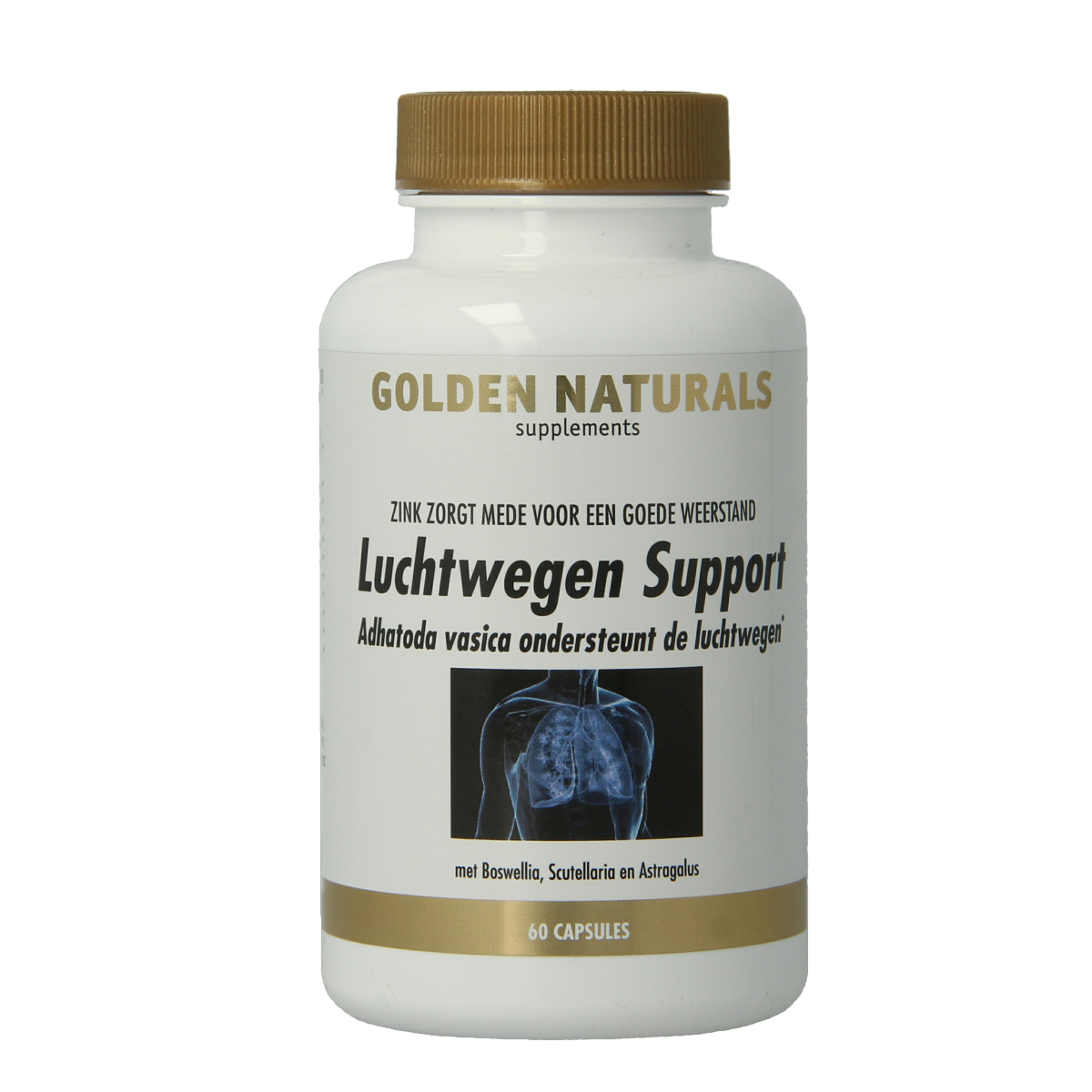 Golden Naturals Luchtwegen support 60.00 Capsules